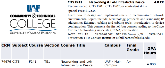 CITS 241 UAF.