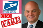 USPS logo, fake, CISO, Gregory Crabb photo.